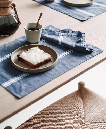 Marc O'Polo Marc O' Polo placemat Lovon 33x45 smoke-blue Top Merken Winkel